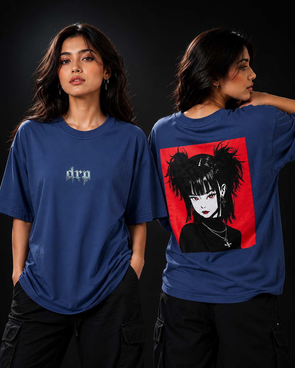 Unisex Oversized Drop Shoulder Graphic T-Shirt