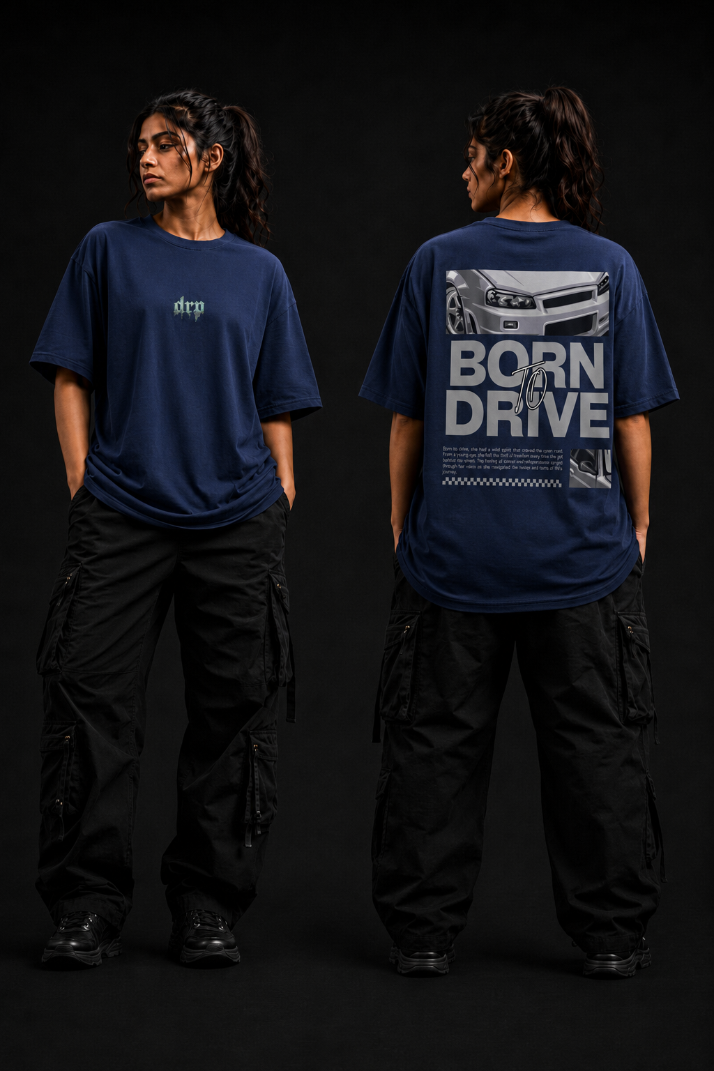 Unisex Oversized Drop Shoulder Graphic T-Shirt