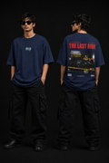 THE LAST RIDE Oversized Drop Shoulder Graphic T-Shirt