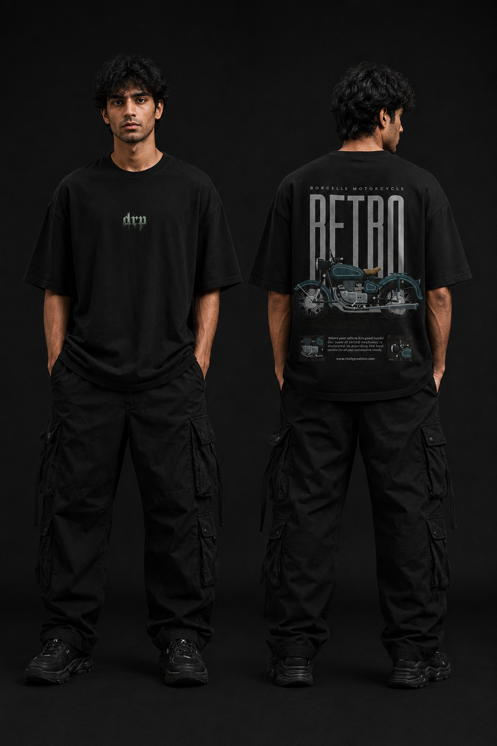 Unisex Oversized Drop Shoulder Graphic T-Shirt
