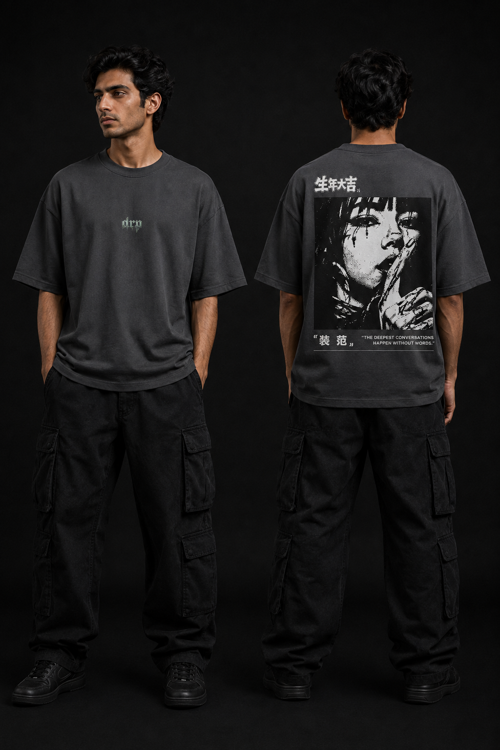 Unisex Oversized Drop Shoulder Graphic T-Shirt