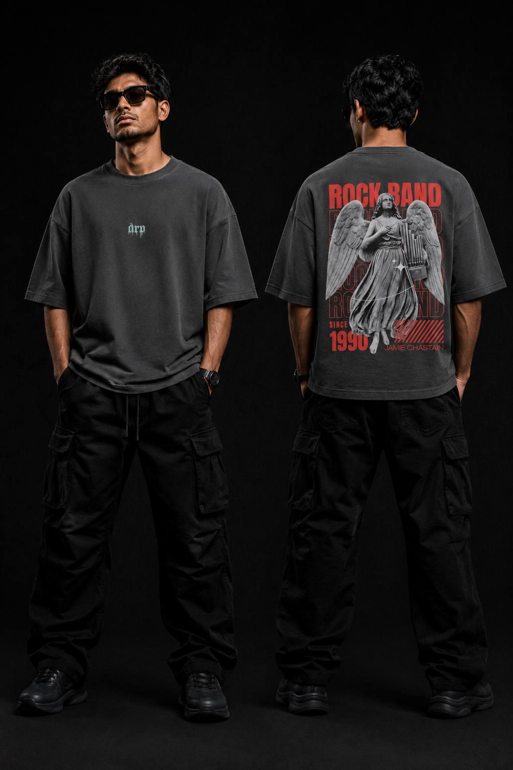 Unisex Oversized Drop Shoulder Graphic T-Shirt