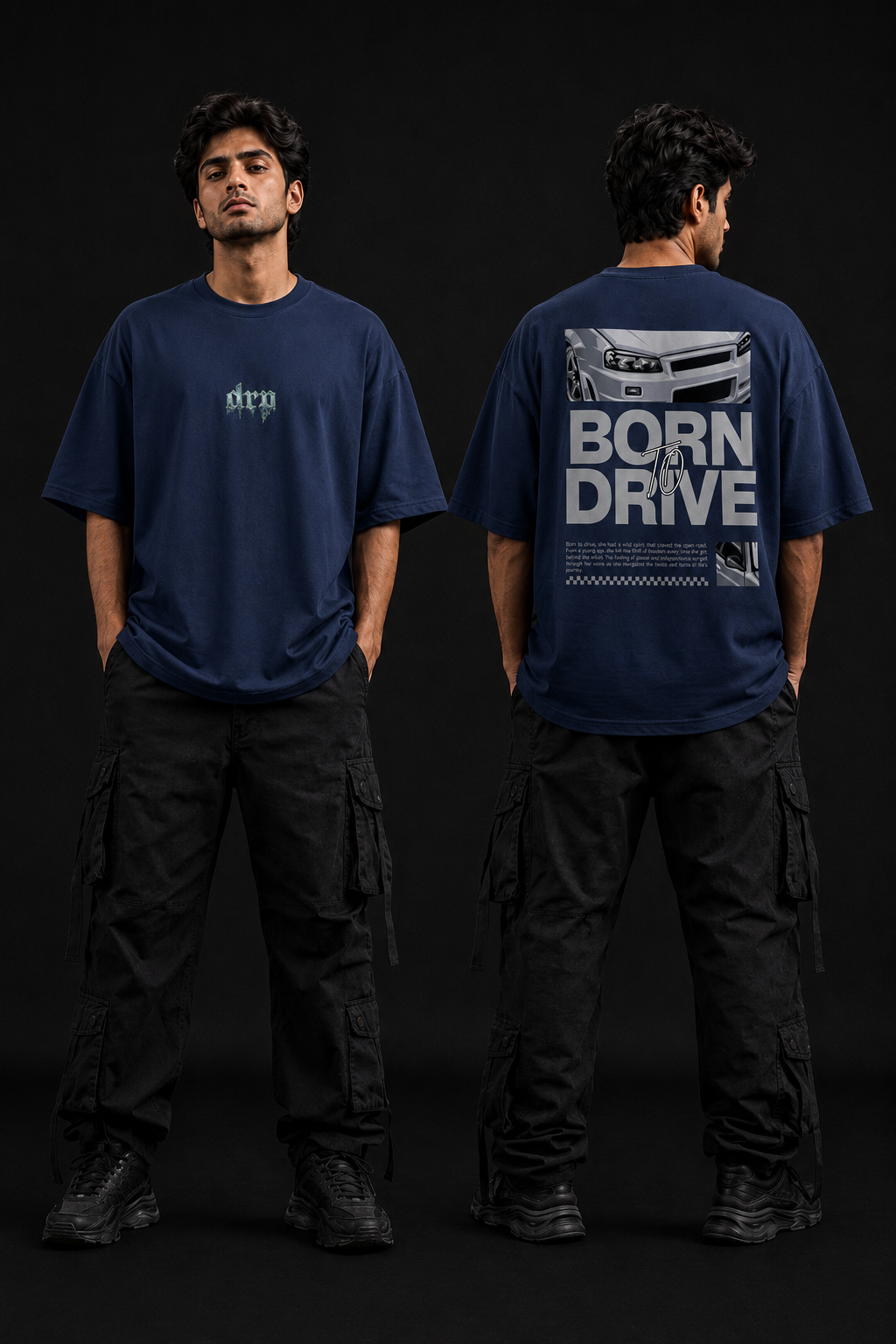 Unisex Oversized Drop Shoulder Graphic T-Shirt